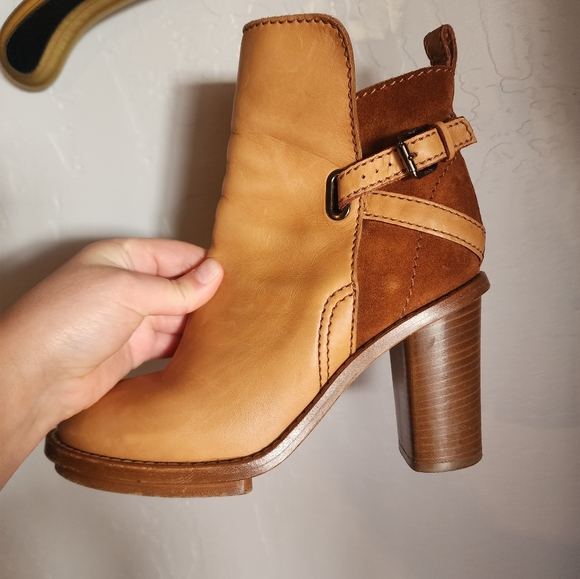 ACNE Studios Cypress Con Ankle Boots In Brown Leather Size 38 - Picture 8 of 16